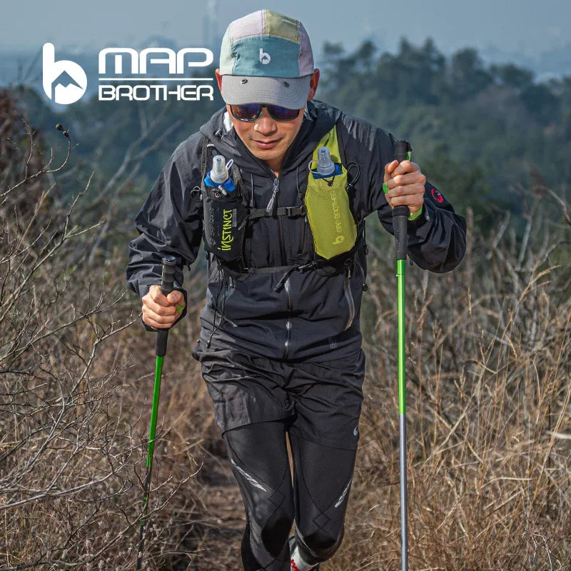 MAP BROTHER M3031 N-Pole Folding Quick Lock Trekking Poles – 7075 Aluminum Alloy Hiking Pole