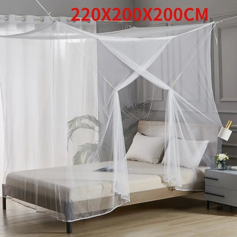 White Camping Mesh Net | Lightweight Foldable Anti-Mosquito Tent for Outdoor & Summer Sleeping