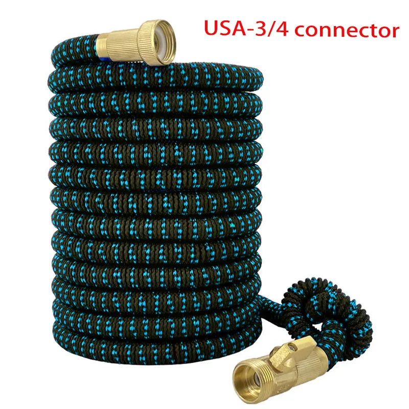 Expandable Magic Garden Hose | 3/4" Connector No-Kink Water Hose with Sprinkler Head