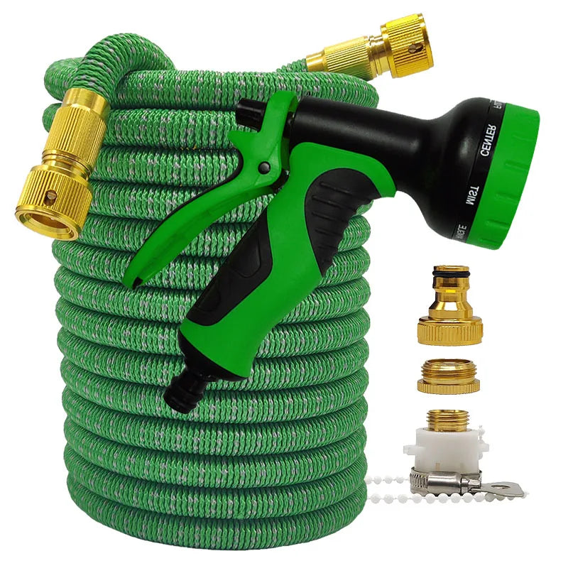 Expandable High-Pressure Garden Hose | 25-100FT Flexible Magic Hose for Irrigation & Car Washing