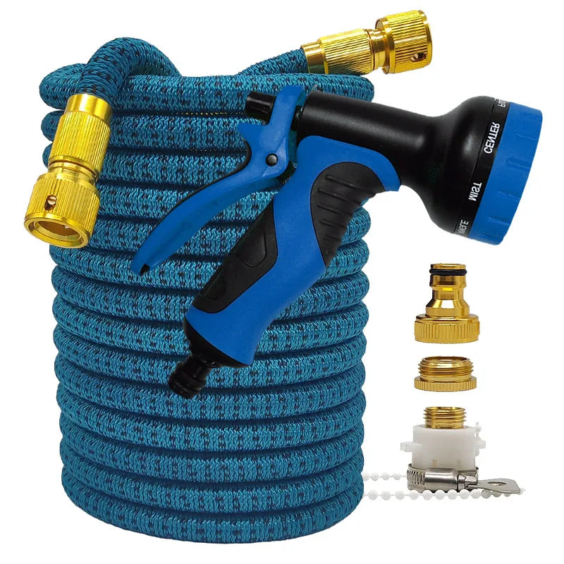 Expandable High-Pressure Garden Hose | 25-100FT Flexible Magic Hose for Irrigation & Car Washing