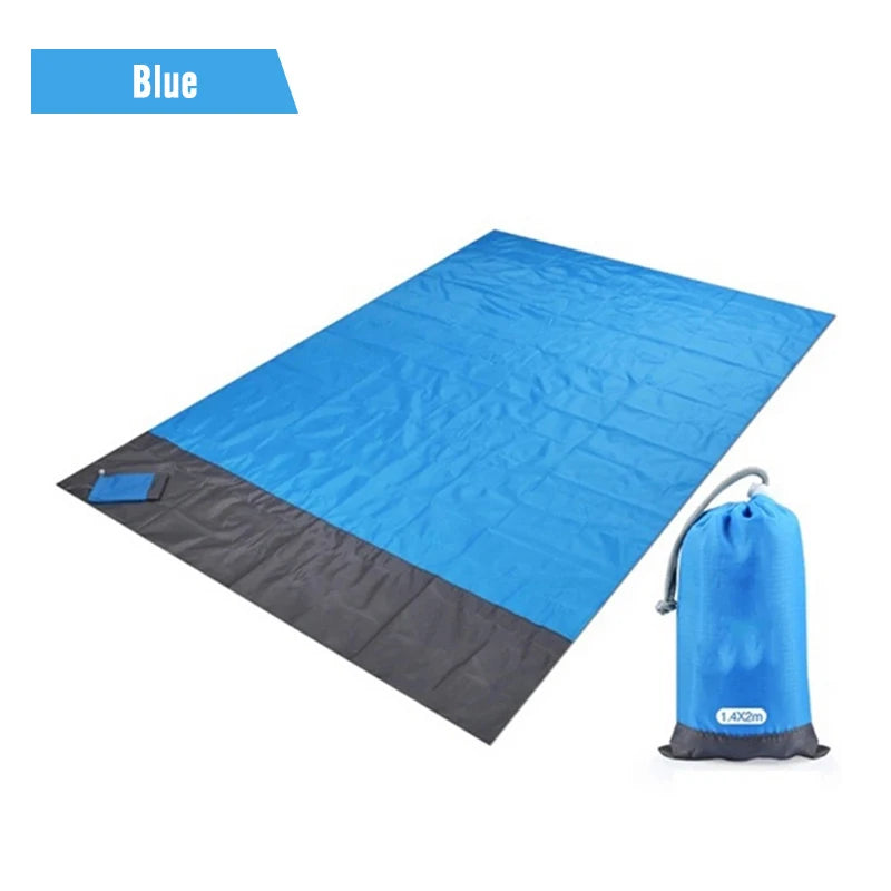 PACOONE Waterproof Beach Blanket: Portable Picnic Mat & Camping Sleeping Pad