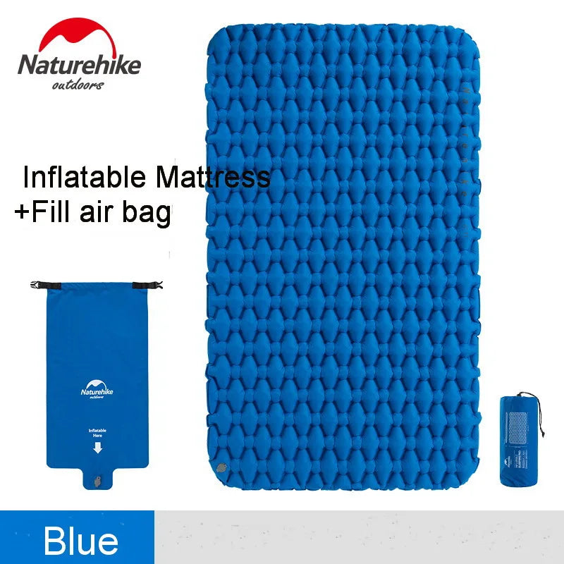 Naturehike 2-Person Inflatable Ultralight Camping Mattress with Fill Air Bag