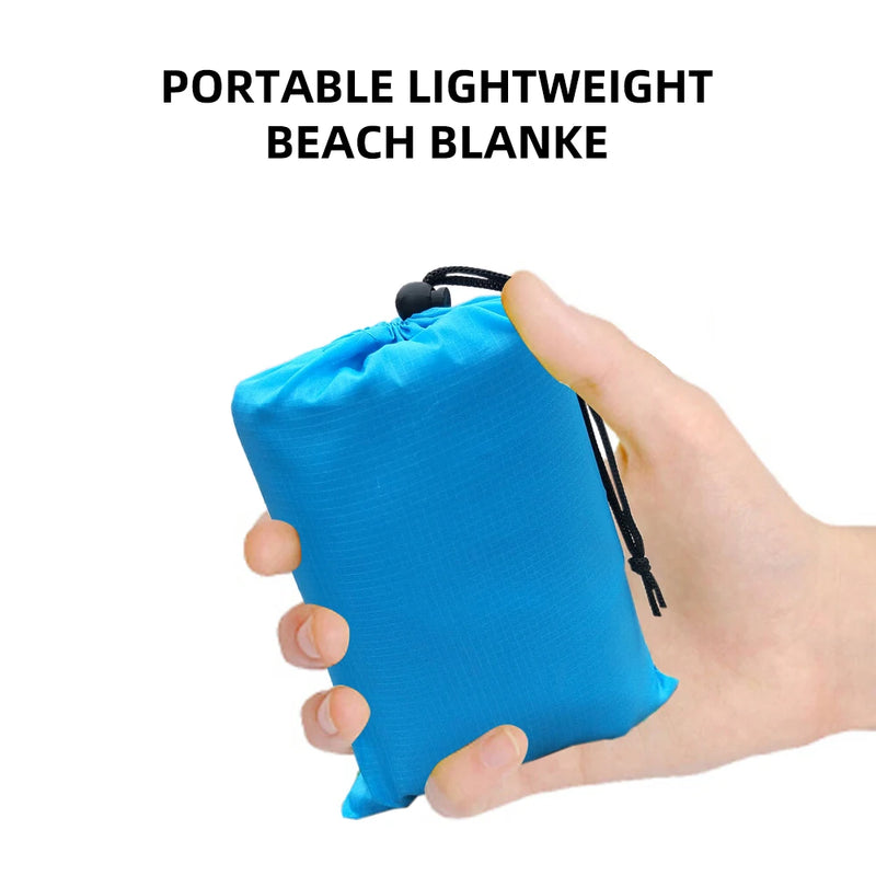 Waterproof Beach Mat Extra Large Outdoor Camping Mat: Lightweight, Sand-Free, and Portable