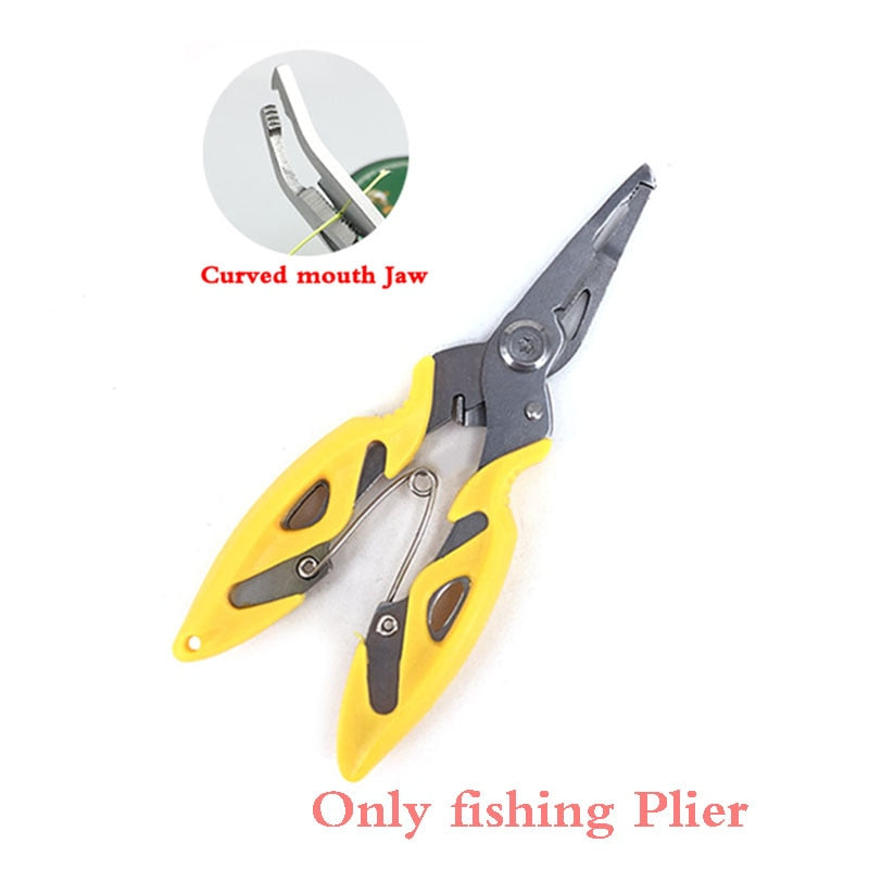 12.5cm Fishing Plier Scissor For Fishing Line Lure Cutter Hook Remover Stainless Steel Pliers