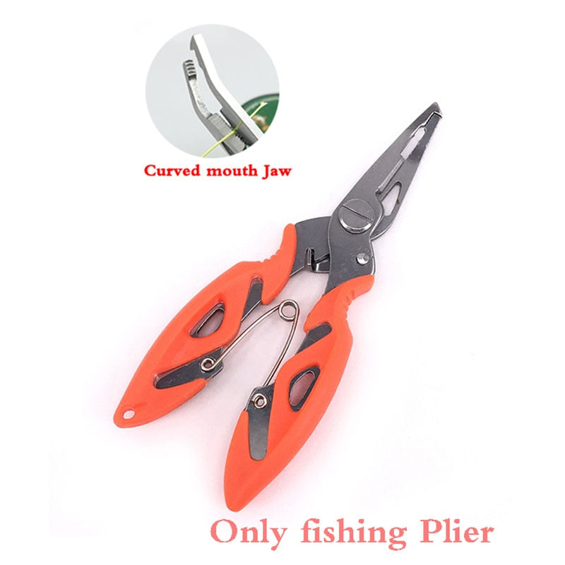 12.5cm Fishing Plier Scissor For Fishing Line Lure Cutter Hook Remover Stainless Steel Pliers