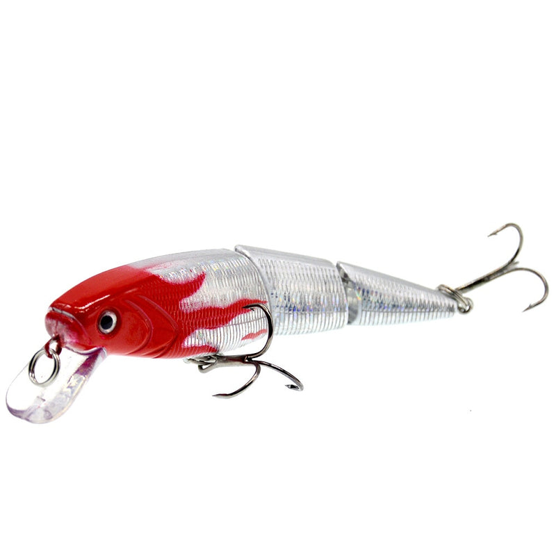 1PCS Jointed Fishing lure 10.5CM/15G Minnow plastic artificial fishing wobbler tools jerk fish esca tackle