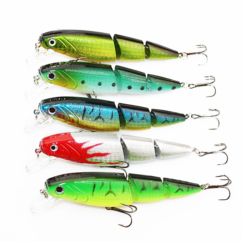 1PCS Jointed Fishing lure 10.5CM/15G Minnow plastic artificial fishing wobbler tools jerk fish esca tackle