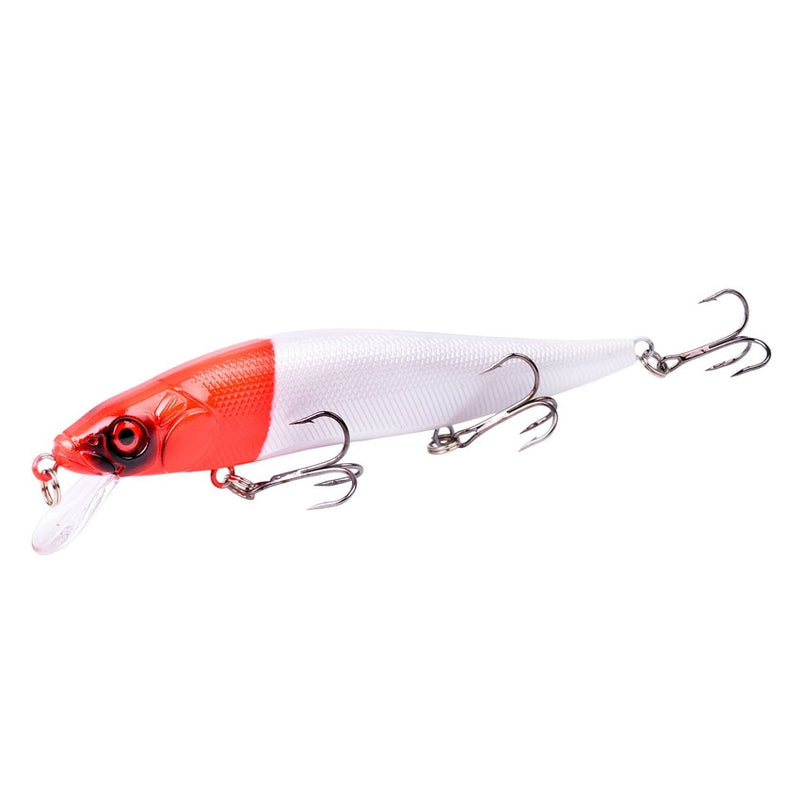 1Pcs 14cm 22.7g Topwater wobbler 3D Eyes Fishing Lure Minnow Hard Bait 3 fish Hooks Crankbait Floating Fishing Tackle