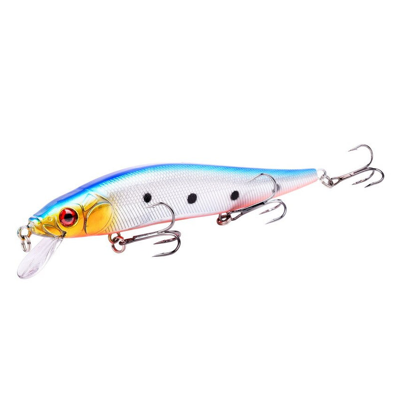 1Pcs 14cm 22.7g Topwater wobbler 3D Eyes Fishing Lure Minnow Hard Bait 3 fish Hooks Crankbait Floating Fishing Tackle