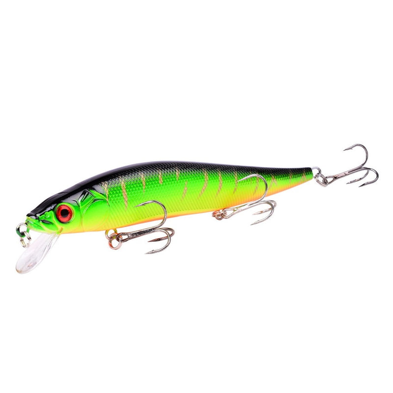 1Pcs 14cm 22.7g Topwater wobbler 3D Eyes Fishing Lure Minnow Hard Bait 3 fish Hooks Crankbait Floating Fishing Tackle