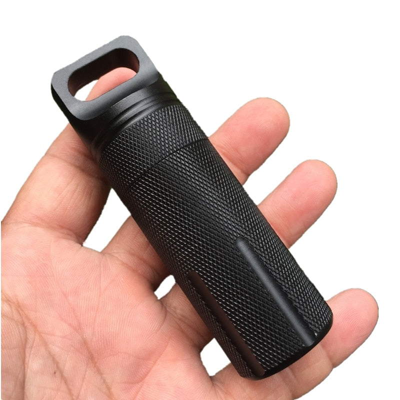 1Pcs Capsule Survival Seal Trunk Waterproof Hike Box Container Outdoor Dry Bottle Storage Pill Case