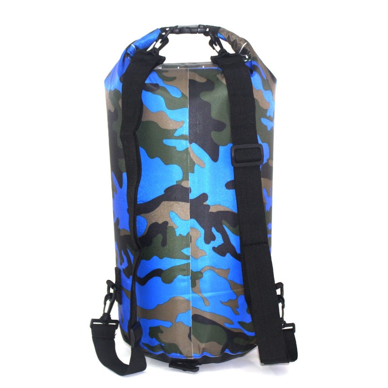 2/5/10/15L Outdoor Camouflage Waterproof Portable Rafting Diving Dry Bag Sack PVC Swimming Bags