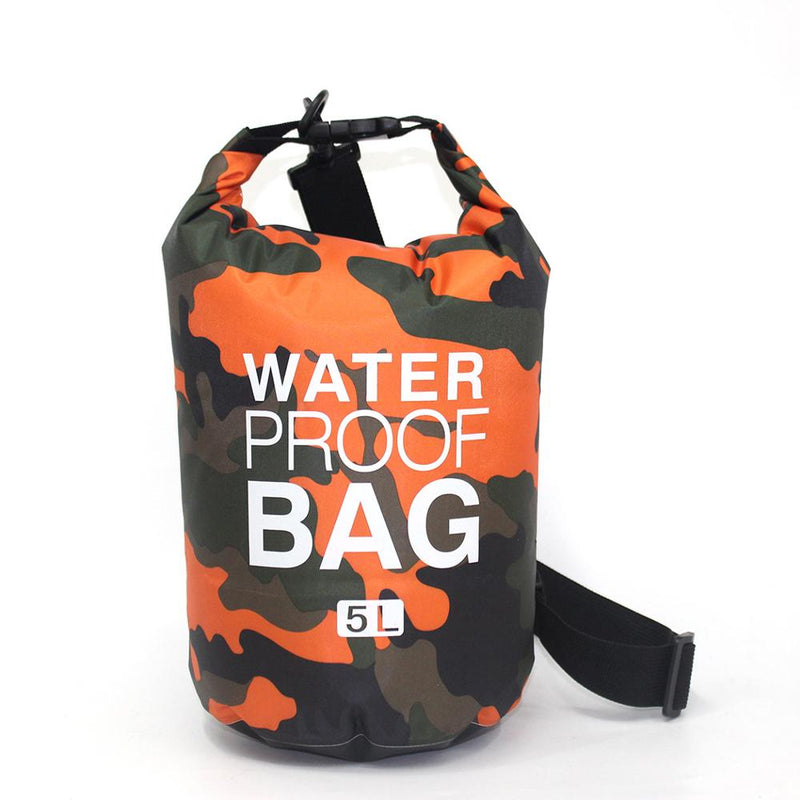 2/5/10/15L Outdoor Camouflage Waterproof Portable Rafting Diving Dry Bag Sack PVC Swimming Bags