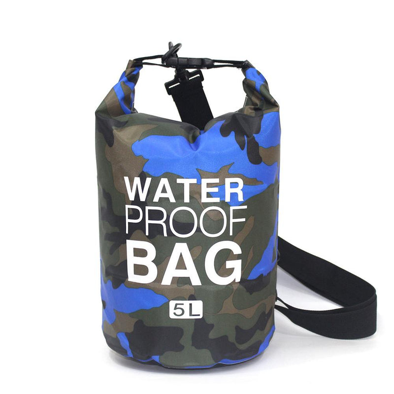 2/5/10/15L Outdoor Camouflage Waterproof Portable Rafting Diving Dry Bag Sack PVC Swimming Bags