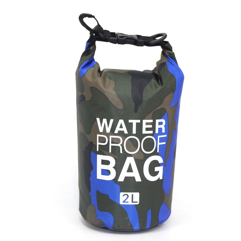 2/5/10/15L Outdoor Camouflage Waterproof Portable Rafting Diving Dry Bag Sack PVC Swimming Bags