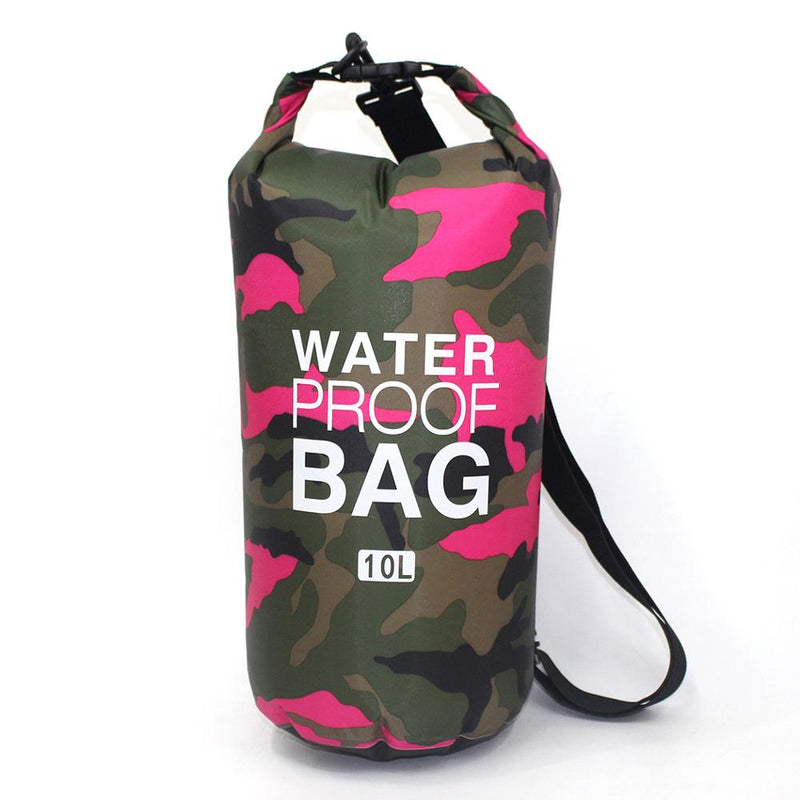 2/5/10/15L Outdoor Camouflage Waterproof Portable Rafting Diving Dry Bag Sack PVC Swimming Bags