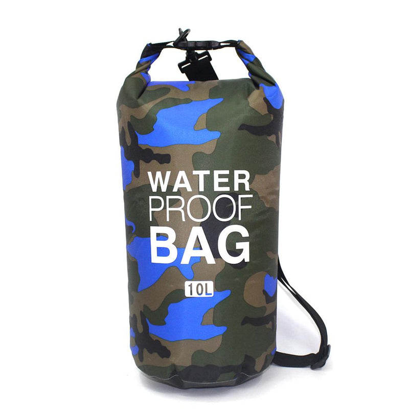 2/5/10/15L Outdoor Camouflage Waterproof Portable Rafting Diving Dry Bag Sack PVC Swimming Bags