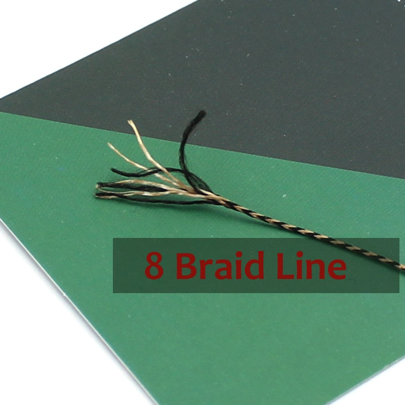 20M Carp Fishing Line 8 Strands Braided Carp Hooklink Camo Brown Soft Hook Link Line 15/25/35LB Carp