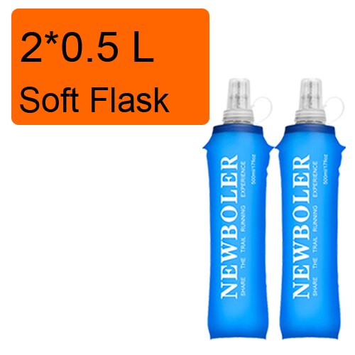 250ml 500ml Soft Flask Folding Collapsible Water Bottle TPU Free For Running Hydration Pack