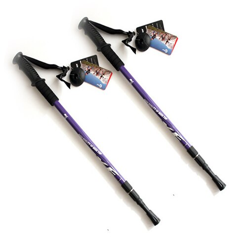 2Pc/Pair 135CM Walking Stick Trekking Aluminum Alloy Climbing Stick