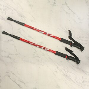 2Pc/Pair 135CM Walking Stick Trekking Aluminum Alloy Climbing Stick