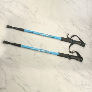 2Pc/Pair 135CM Walking Stick Trekking Aluminum Alloy Climbing Stick