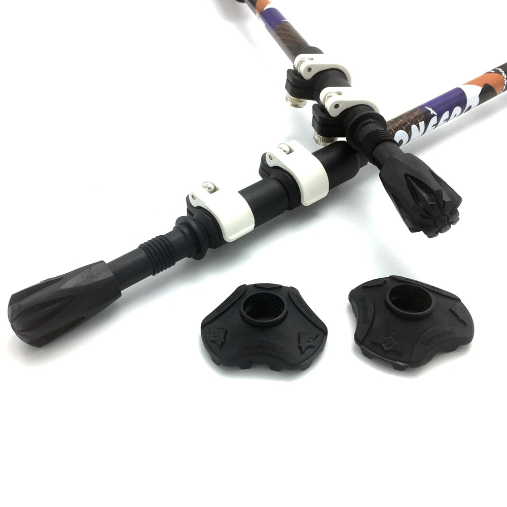 2pcs/lot 240g/pcs Trek Pole Nordic Walking Poles Telescopic Alpenstock Aluminum Alloy Shooting