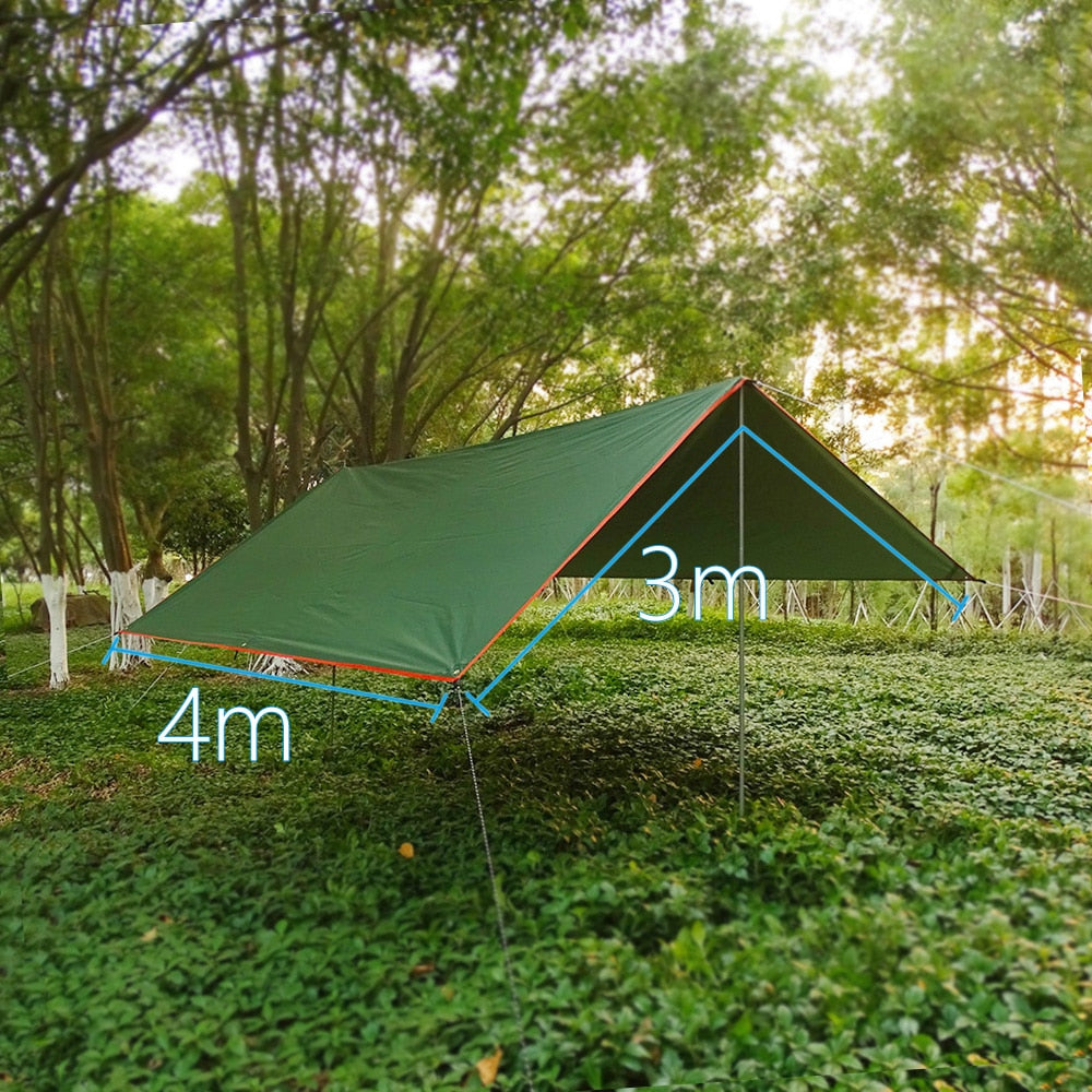 Awning Waterproof Tarp Tent Shade Ultralight Garden Canopy Sunshade Outdoor Camping