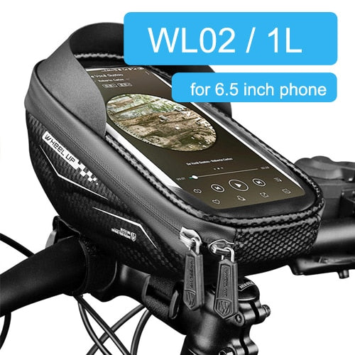 7.0 inch Touch Screen Phone Case Bag Bike Bicycle Front Top Tube Bag Waterproof Cycling Phone Mount For MTB Frame Handlebar Bag