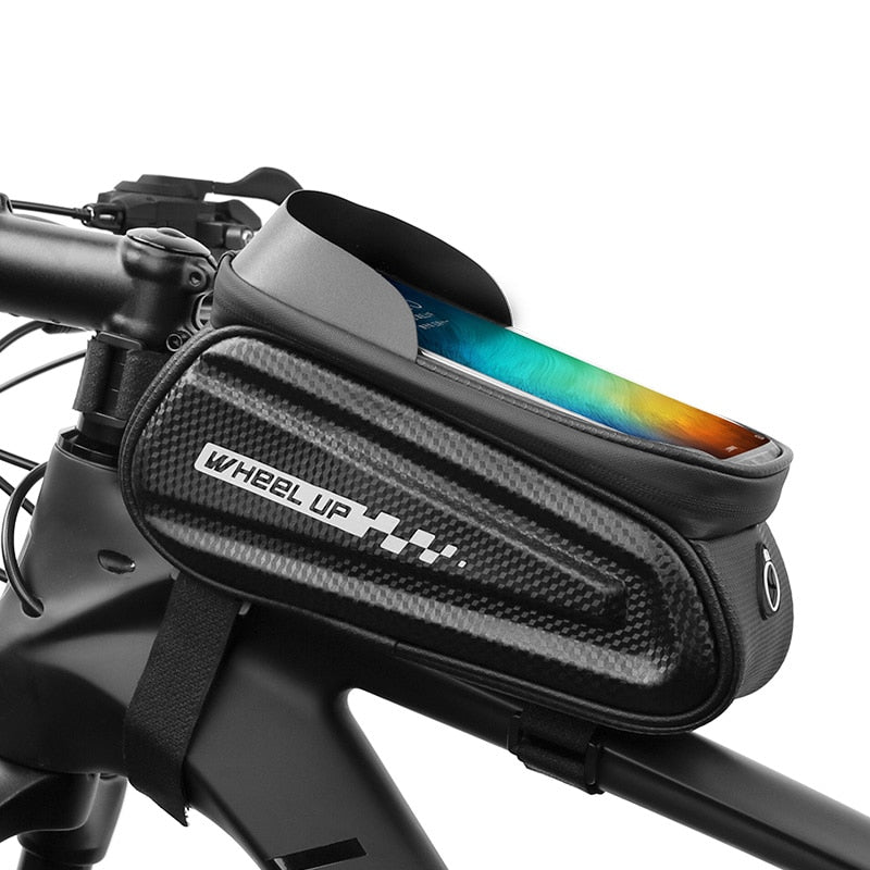 7.0 inch Touch Screen Phone Case Bag Bike Bicycle Front Top Tube Bag Waterproof Cycling Phone Mount For MTB Frame Handlebar Bag