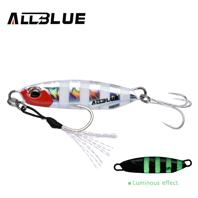 ALLBLUE New DRAGER Metal Cast Jig Spoon 15G 30G Shore Casting Jigging Lead Fish Sea Bass Fishing Lure  Artificial Bait Tackle