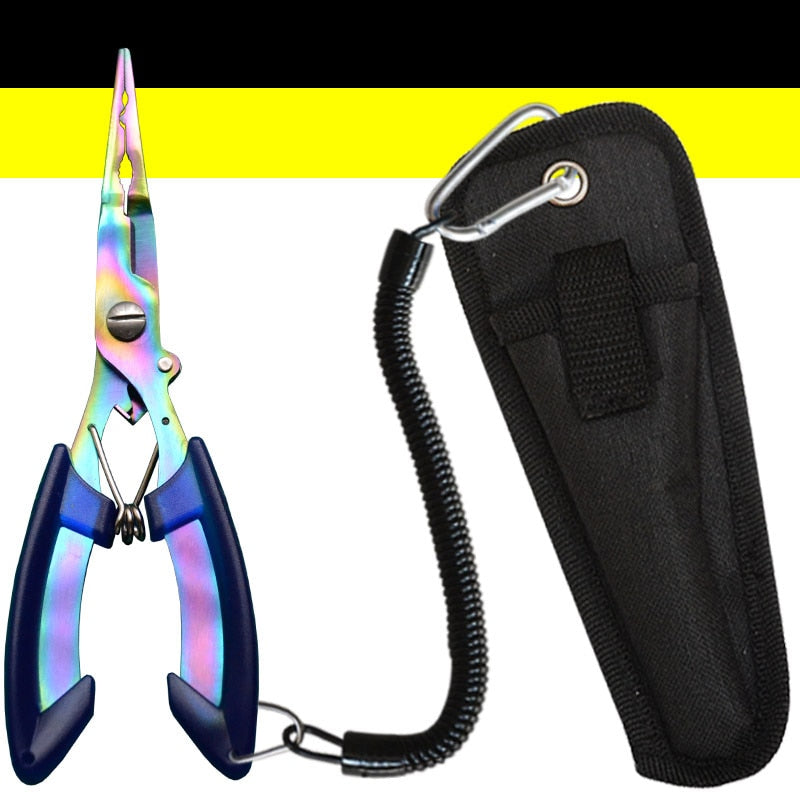 ALMIGHTY EAGLE Fishing Pliers fish line Cutter Scissors Mini fish hook remover Multifunction tools New Black Blue Beak jaw