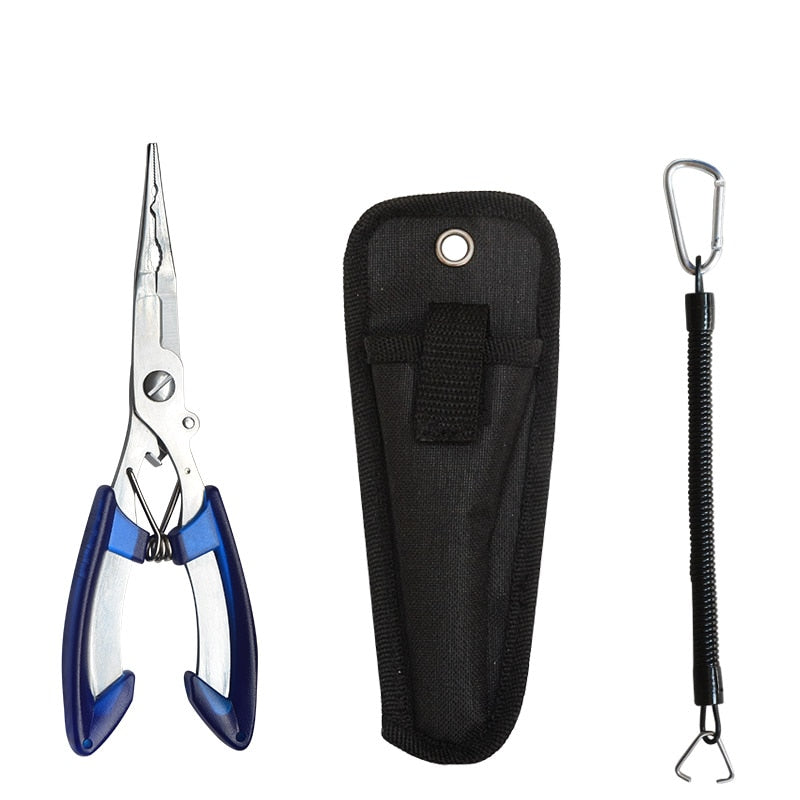 ALMIGHTY EAGLE Fishing Pliers fish line Cutter Scissors Mini fish hook remover Multifunction tools New Black Blue Beak jaw