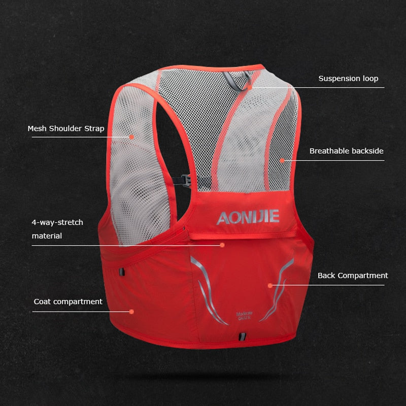 Hydration Pack Backpack Rucksack Bag Vest Harness Water Bladder Hiking Camping Running