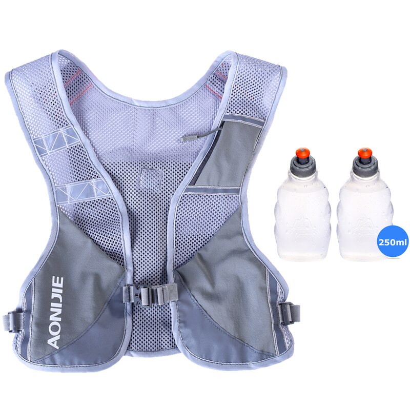 Reflective Hydration Pack Backpack Rucksack Bag Vest Harness Water Bottle Hiking Camping Running