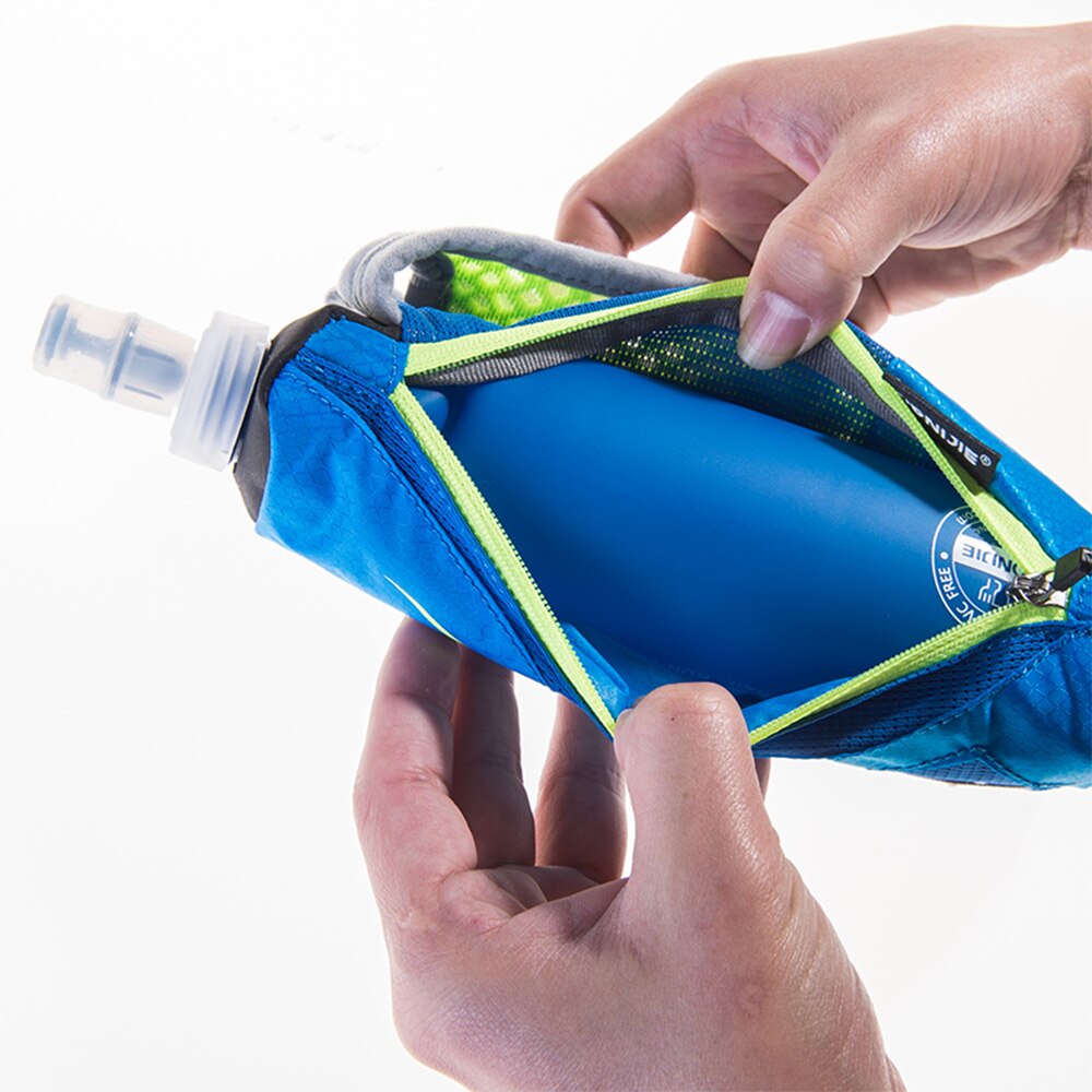 Running Hand-held Water Bottle Kettle Holder Wrist Storage Bag Hydration Pack Hydra