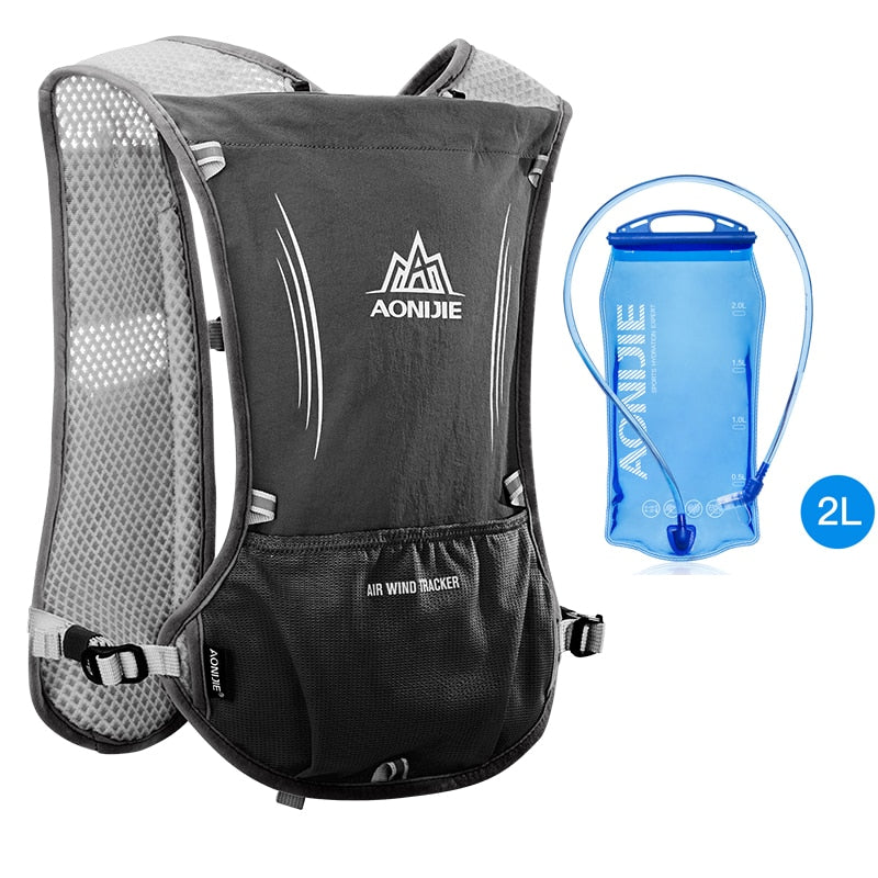 5L Hydration Backpack Rucksack Bag Vest Harness For 1.5L Water Bladder Hiking Camping Running