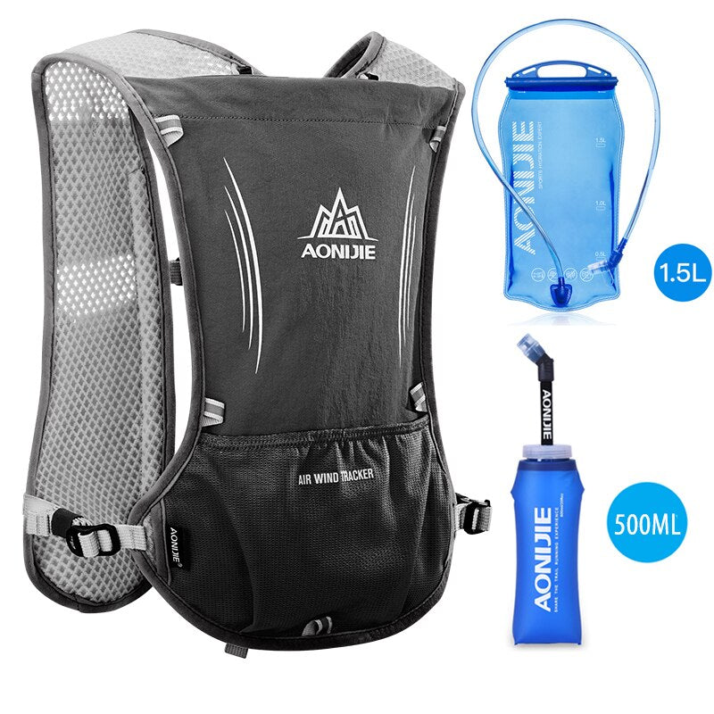 5L Hydration Backpack Rucksack Bag Vest Harness For 1.5L Water Bladder Hiking Camping Running