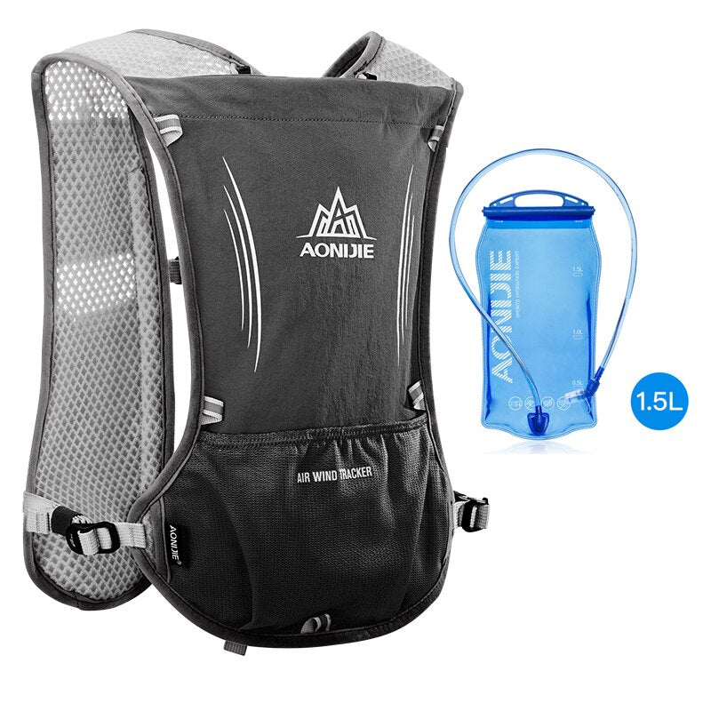 5L Hydration Backpack Rucksack Bag Vest Harness For 1.5L Water Bladder Hiking Camping Running