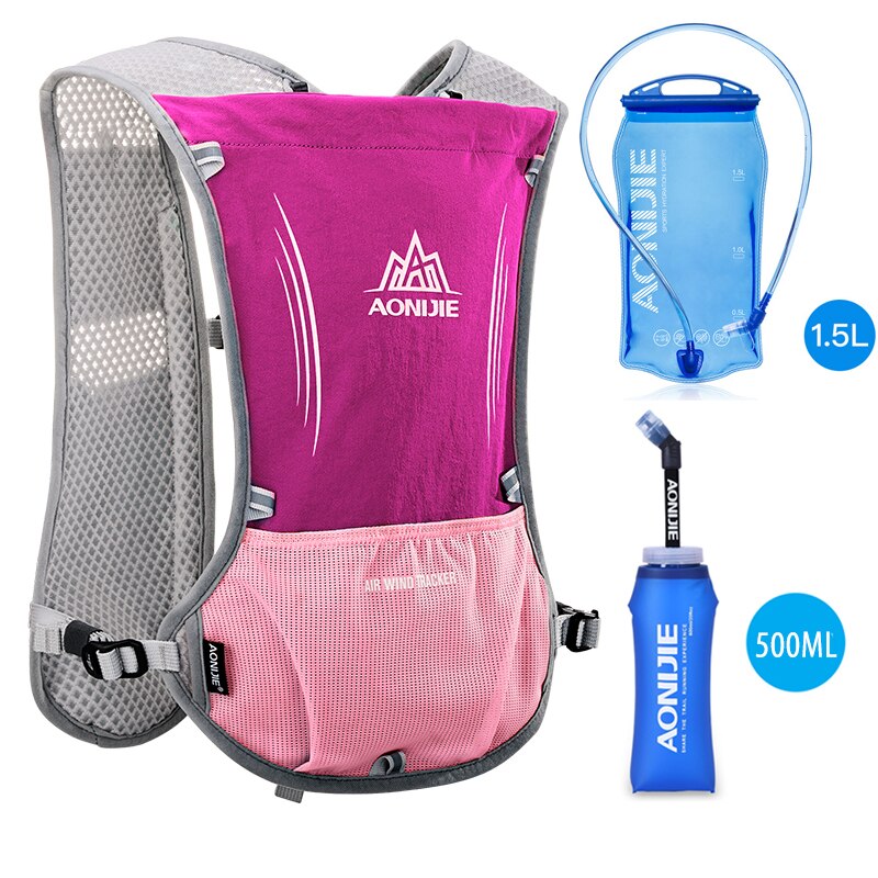 5L Hydration Backpack Rucksack Bag Vest Harness Water Bladder Hiking Camping Running