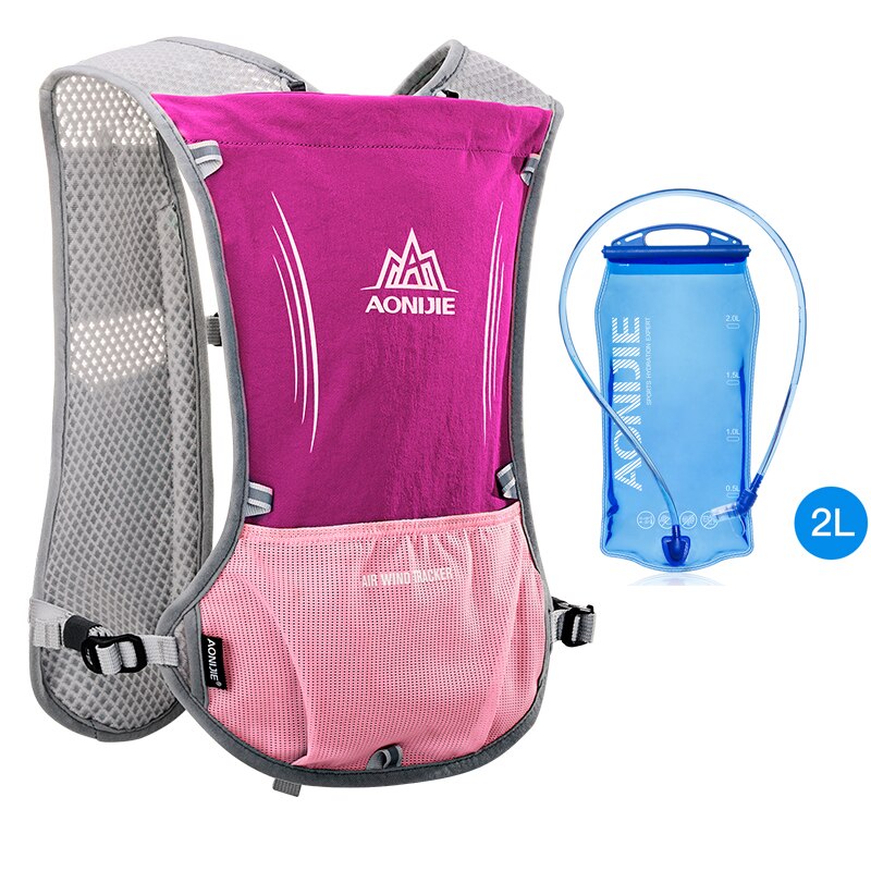 5L Hydration Backpack Rucksack Bag Vest Harness Water Bladder Hiking Camping Running