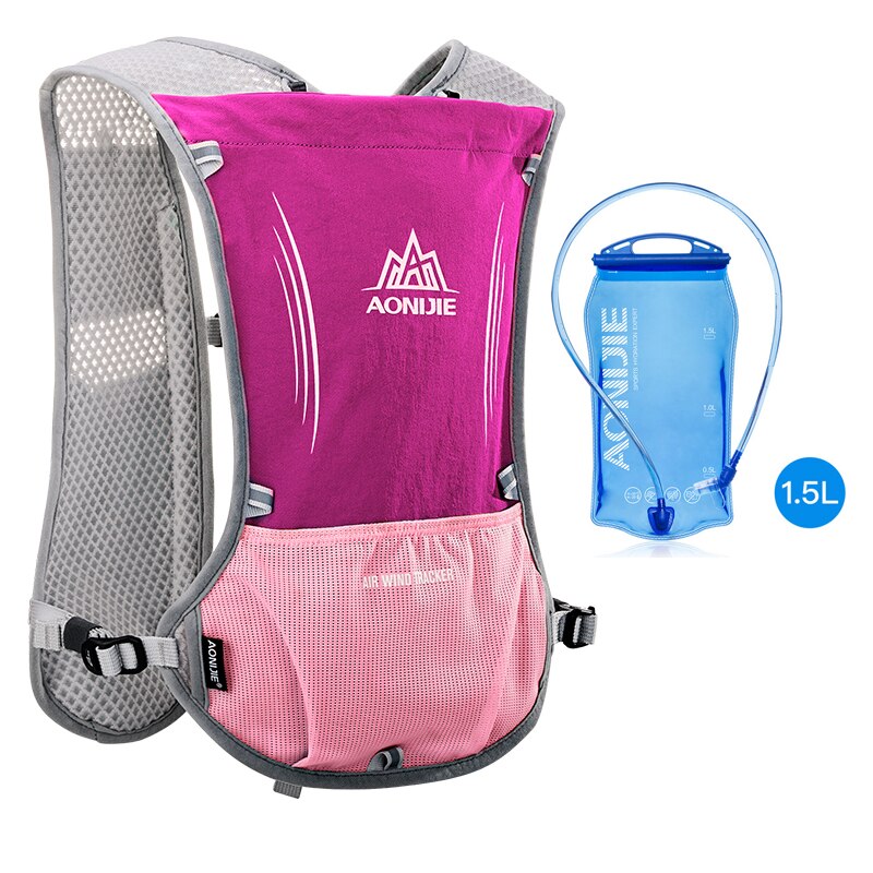 5L Hydration Backpack Rucksack Bag Vest Harness Water Bladder Hiking Camping Running