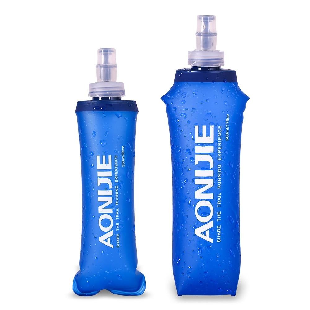 SD09 SD10 250ml 500ml Soft Flask Folding Collapsible Water Bottle TPU Free For Running