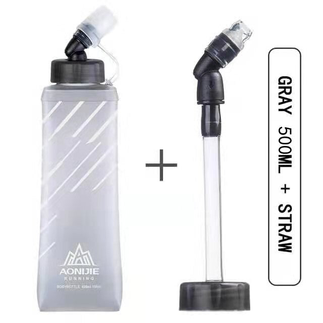 Soft Flask Collapsible 250ml 420ml Water Bottle Hydration Water Bladder