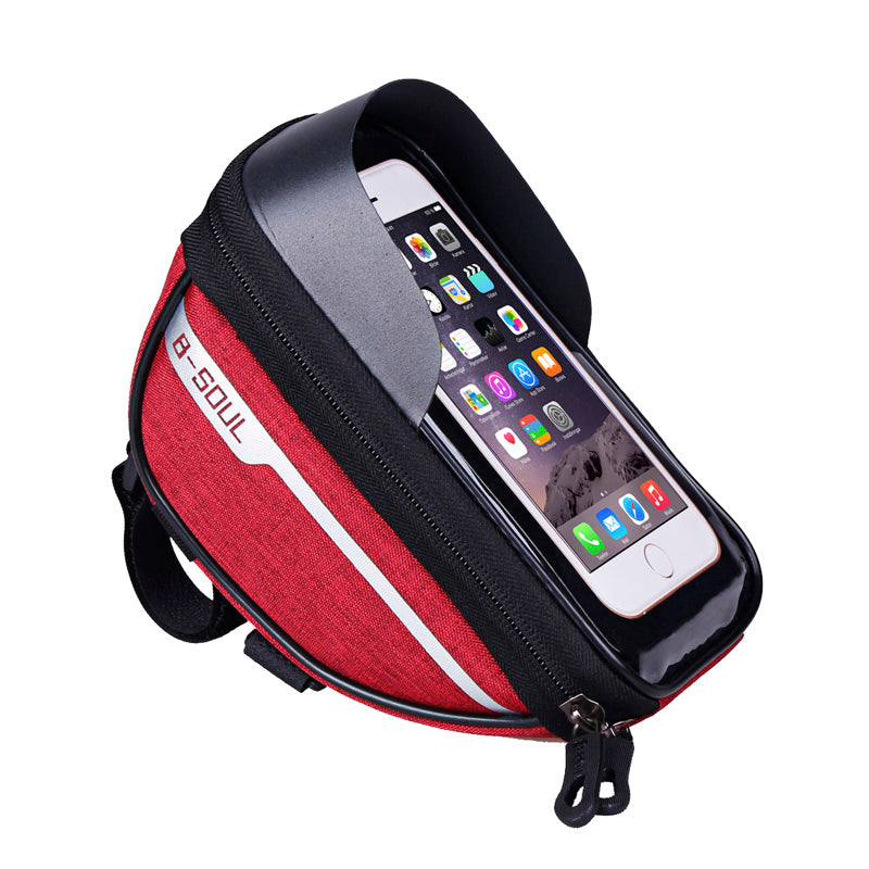 B-SOUL Cycling Bicycle Bike Head Tube Handlebar Cell Mobile Phone Bag Case Holder Screen Phone Mount