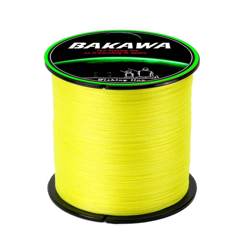 BAKAWA 300M 100% PE 4 Strand Braided Fishing Line Multifilament Fishing Line Super strong for Carp