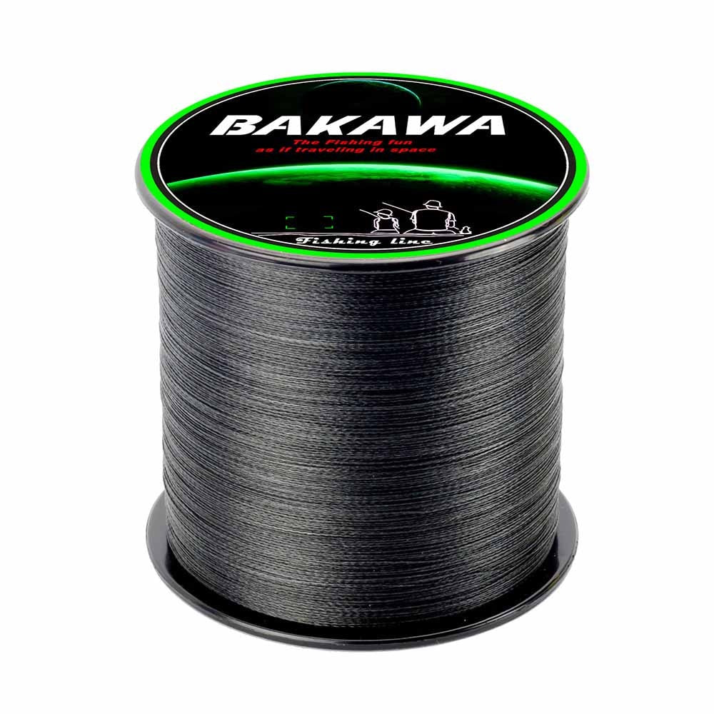 BAKAWA 300M 100% PE 4 Strand Braided Fishing Line Multifilament Fishing Line Super strong for Carp