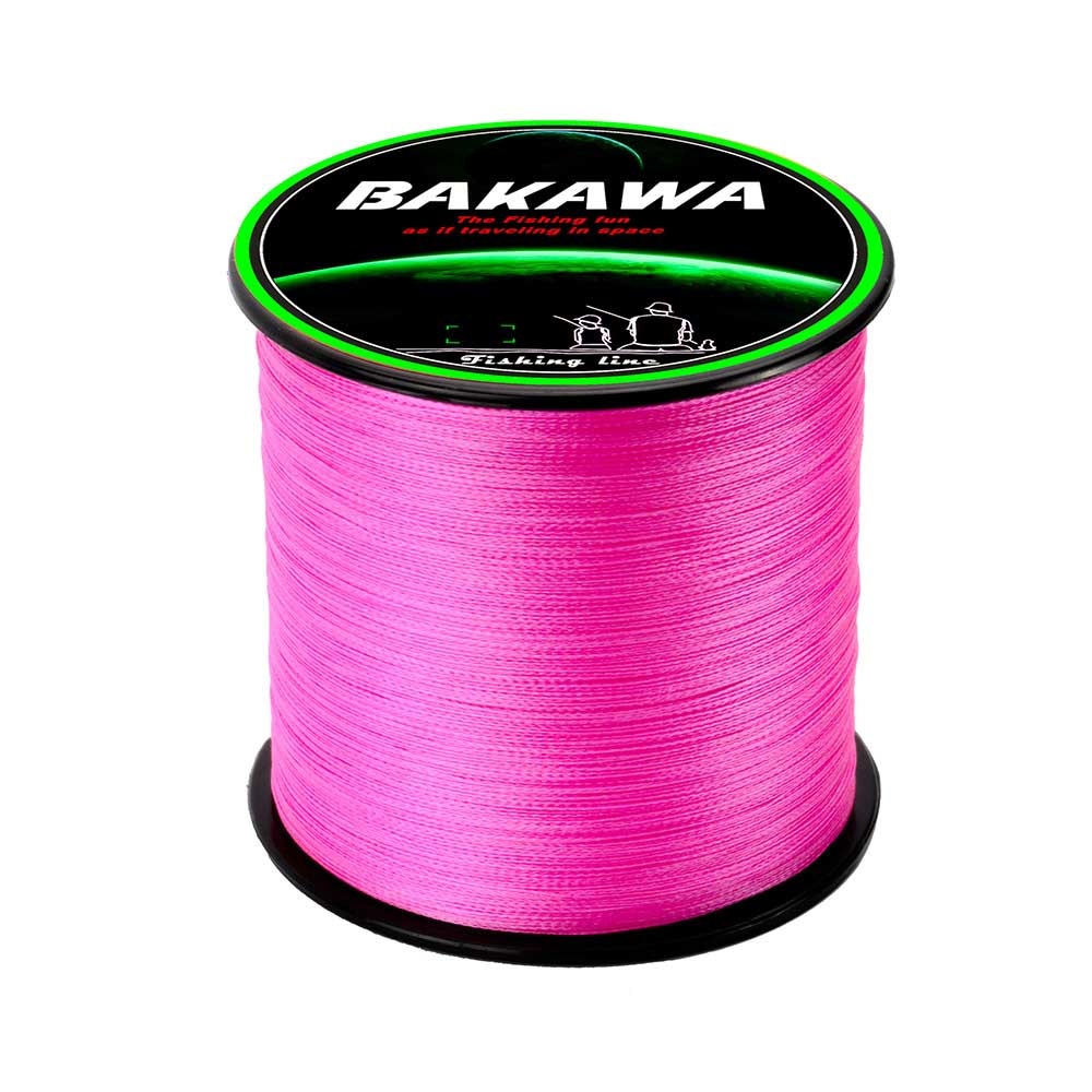 BAKAWA 300M 100% PE 4 Strand Braided Fishing Line Multifilament Fishing Line Super strong for Carp