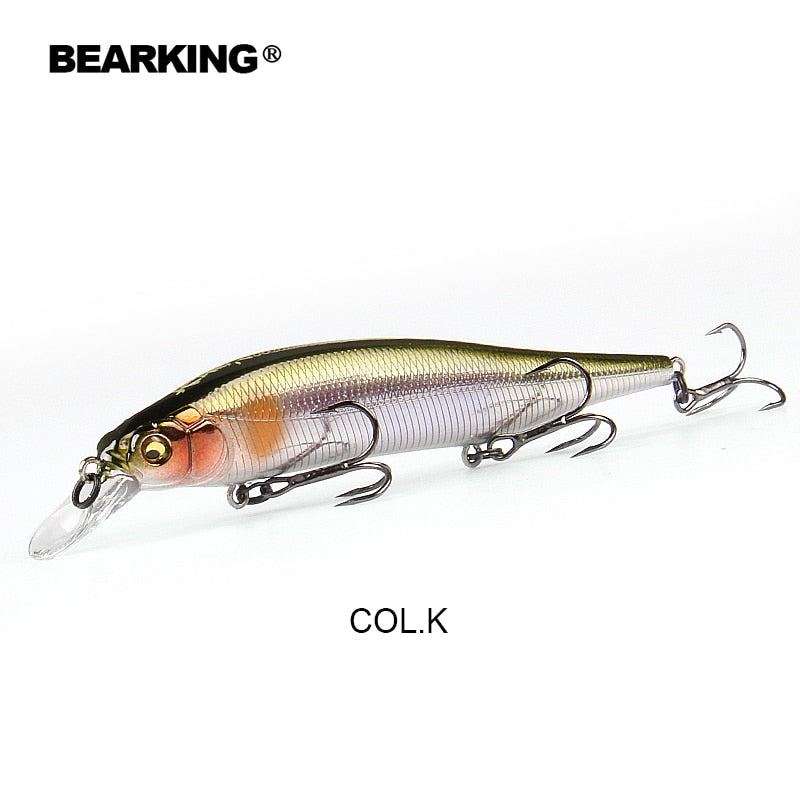 BEARKING Top Fishing Lures 135mm 1oz Jointed minnow Wobblers ABS Body with  Soft Tail SwimBaits soft lure for pike and bass